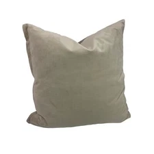 Throw Pillow Waterfowl Fill Accent 19 x 19 Inches Tan Velvet