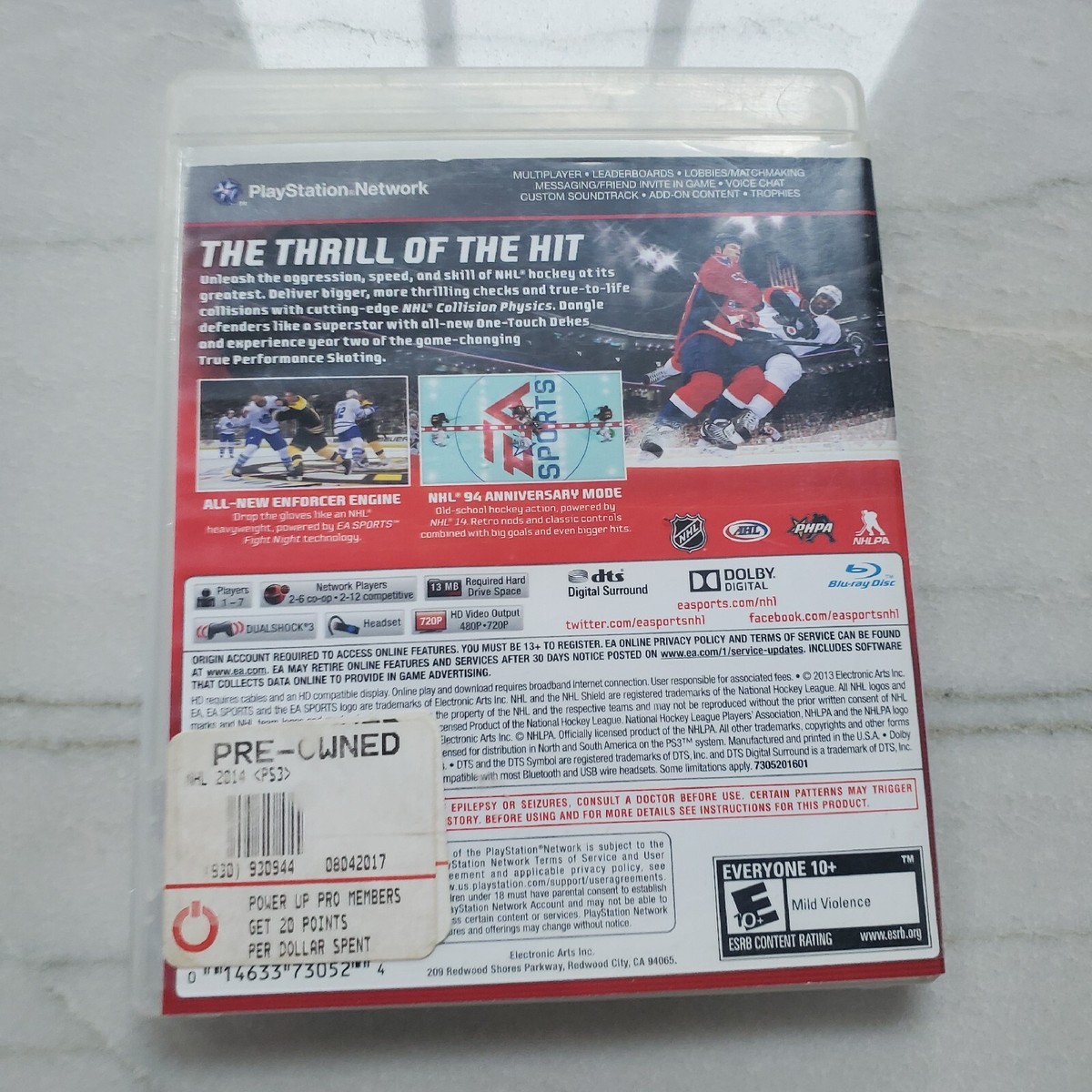 PlayStation3 - PS3★NHL 14 海外版 北米版★箱付・ソフト付★動作確認済 PlayStation3 - PS3☆NHL 14 海外版 北米版☆箱付・ソフト付