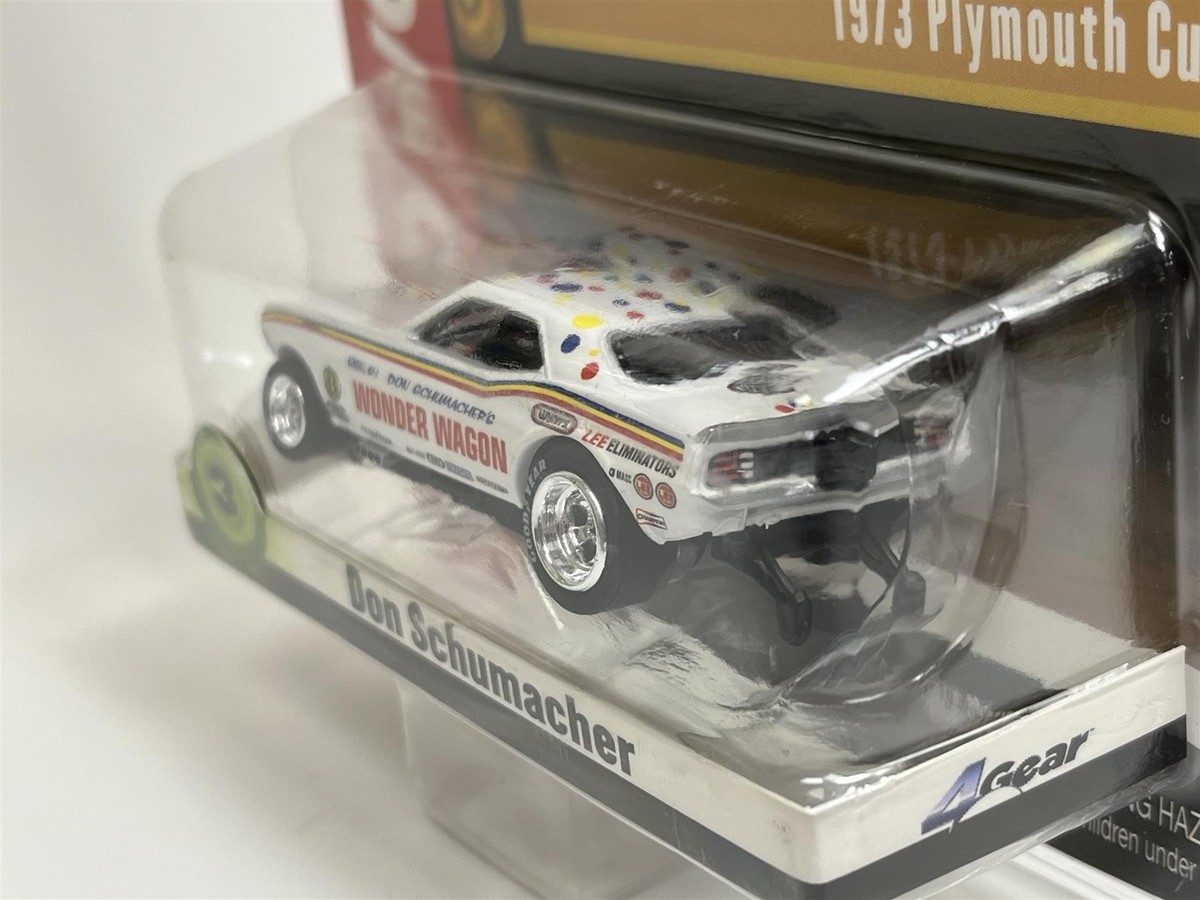 Plymouth Cuda 1973 Don Schumacher HO Scale Slot Car Auto World