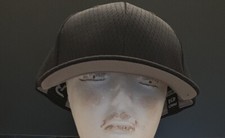 Richardson Black Mesh Solid Color Adjustable Cap Hat Sz.OSFM NEW 414 Black/Black
