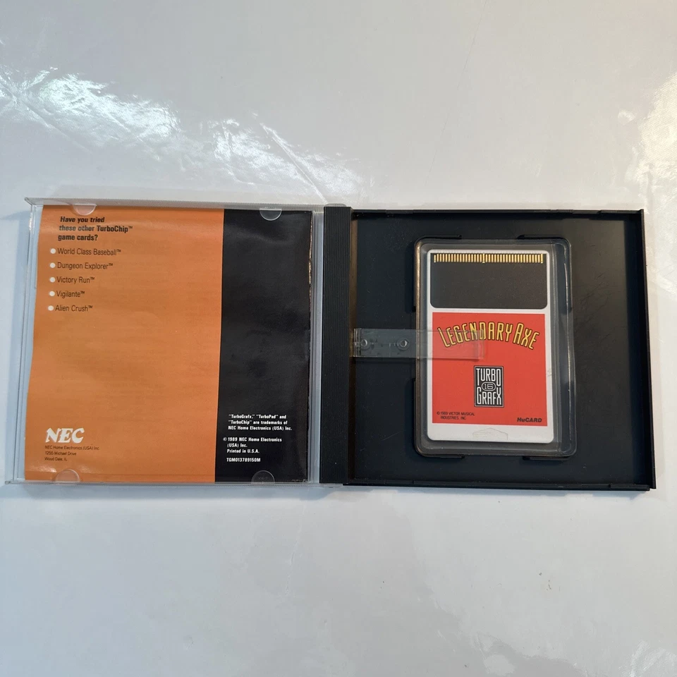 Legendary Axe (TurboGrafx-16, 1989) Complete CIB Tested 🔥 Great Shape 🔥 - Image 3 of 4