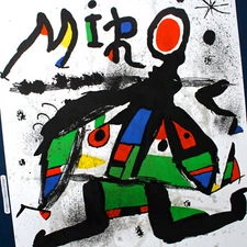 JOAN MIRO 1978 EXHIBITION PARIS ORIGINAL LITHOGRAPH POSTER