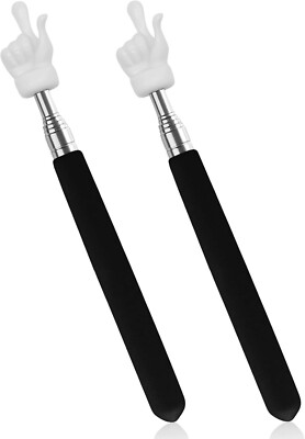 2Pcs Telescopic Teachers Pointer Extendable Hand Pointer Finger Pointer Stick...
