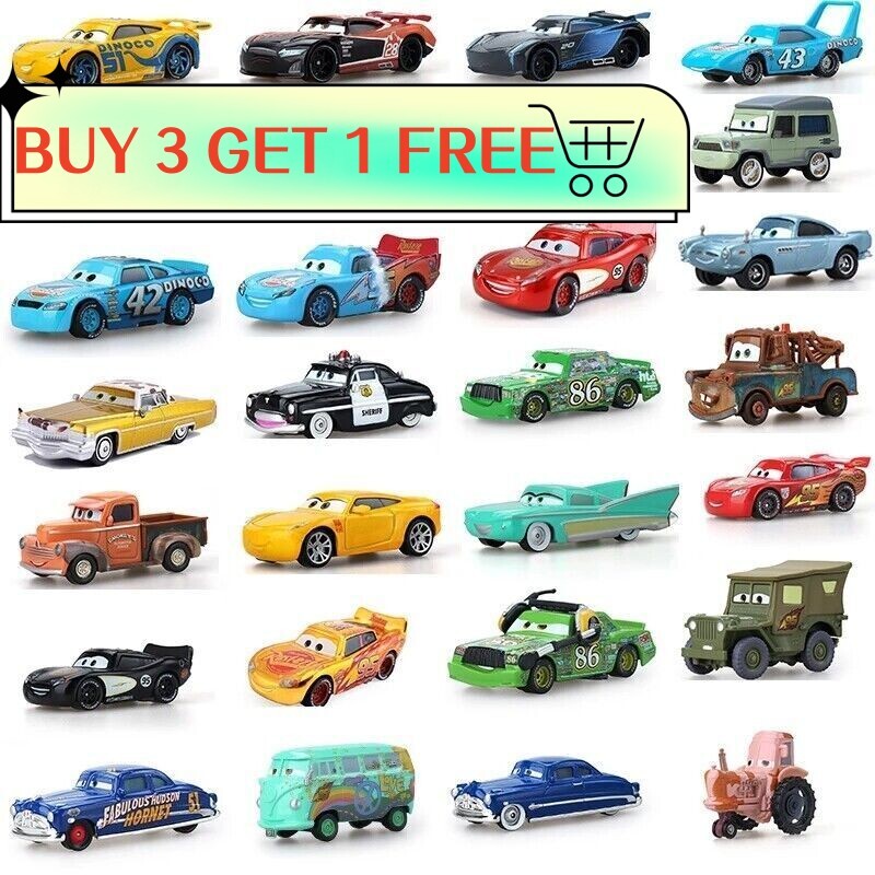 DISNEY PIXAR CARS FRIEND OF  LIGHTNING MCQUEEN 1:55 DIECAST TOY CAR BOY GIFT