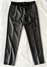 Dolce & Gabbana Men Long Dress Pants with DG Hardware - Size 50