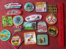 Lot of 20 Boy Scouts BSA Camp Patches Akela Siwanoy Bucktail Council Cavalcade +