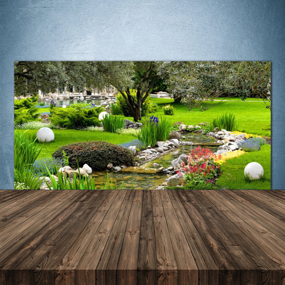 Crédence de cuisine en verre fond de hotte 140x70 Nature Jardin