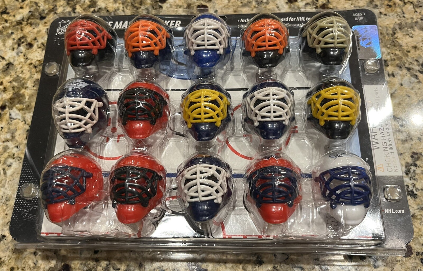 Franklin NHL Mini Goalie Mask Tracker Helmets SET OF 30 And Tracking