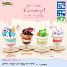 Pokemon Yummy! Sweets Mascot 5 Complete 4 Types set Capsule Toy Gacha Japan