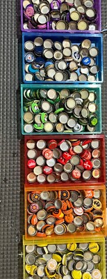  Rainbow Soda and  Beer Caps, great for crafts , Beer Cap Art, some used