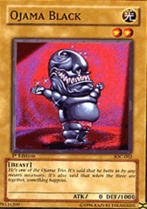 Ojama Black - IOC-002 - Common - Unlimited Edition x3 - Near Mint