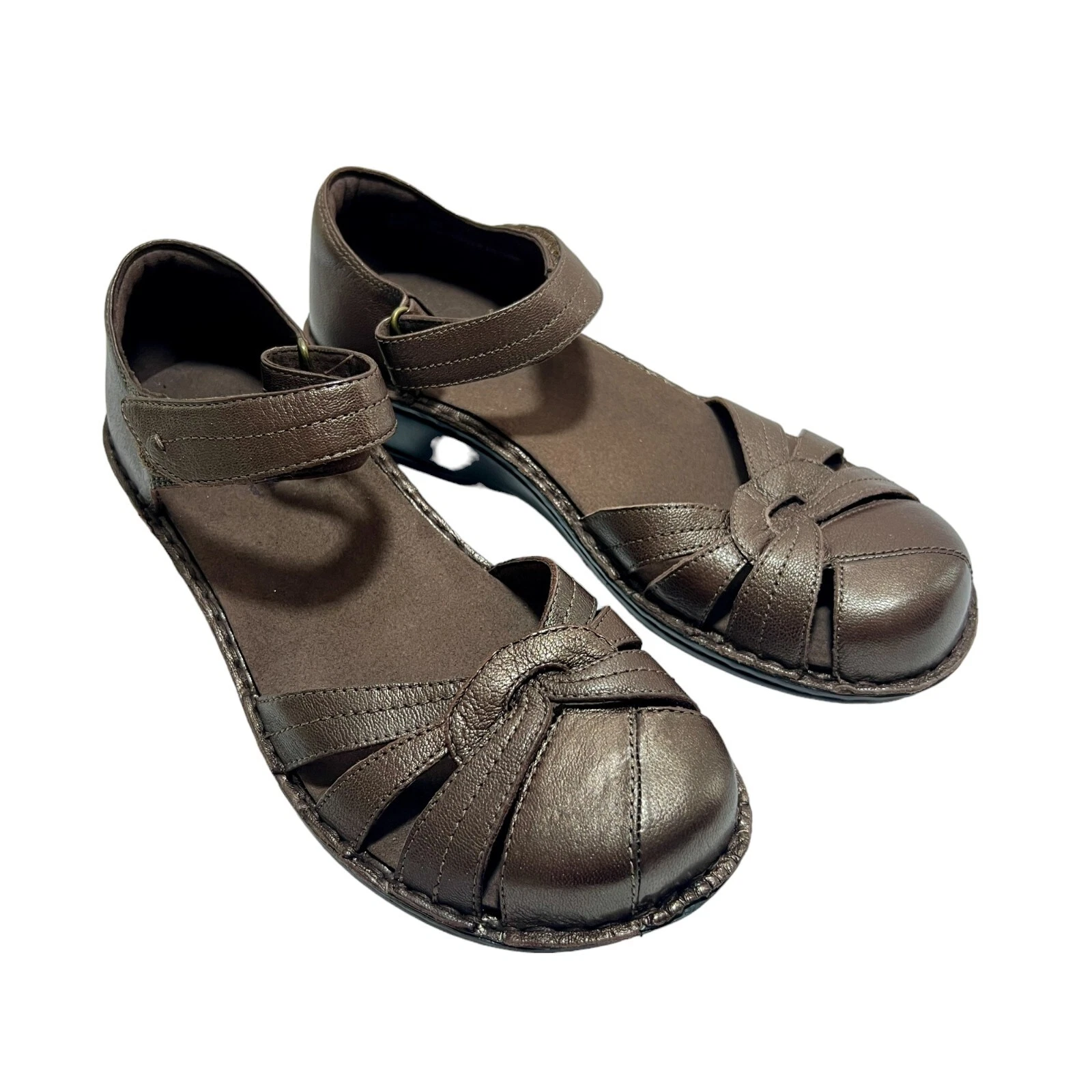 Aravon New Balance Scarpe Donna 9AA Marrone Sandali Punta Chiusa Cinturino alla Caviglia