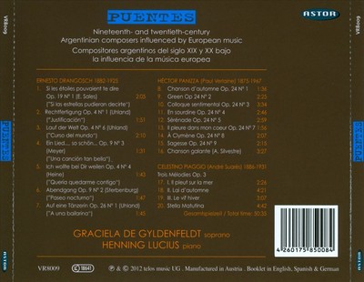 PUENTES: CANCIONES DE ARGENTINA NEW CD