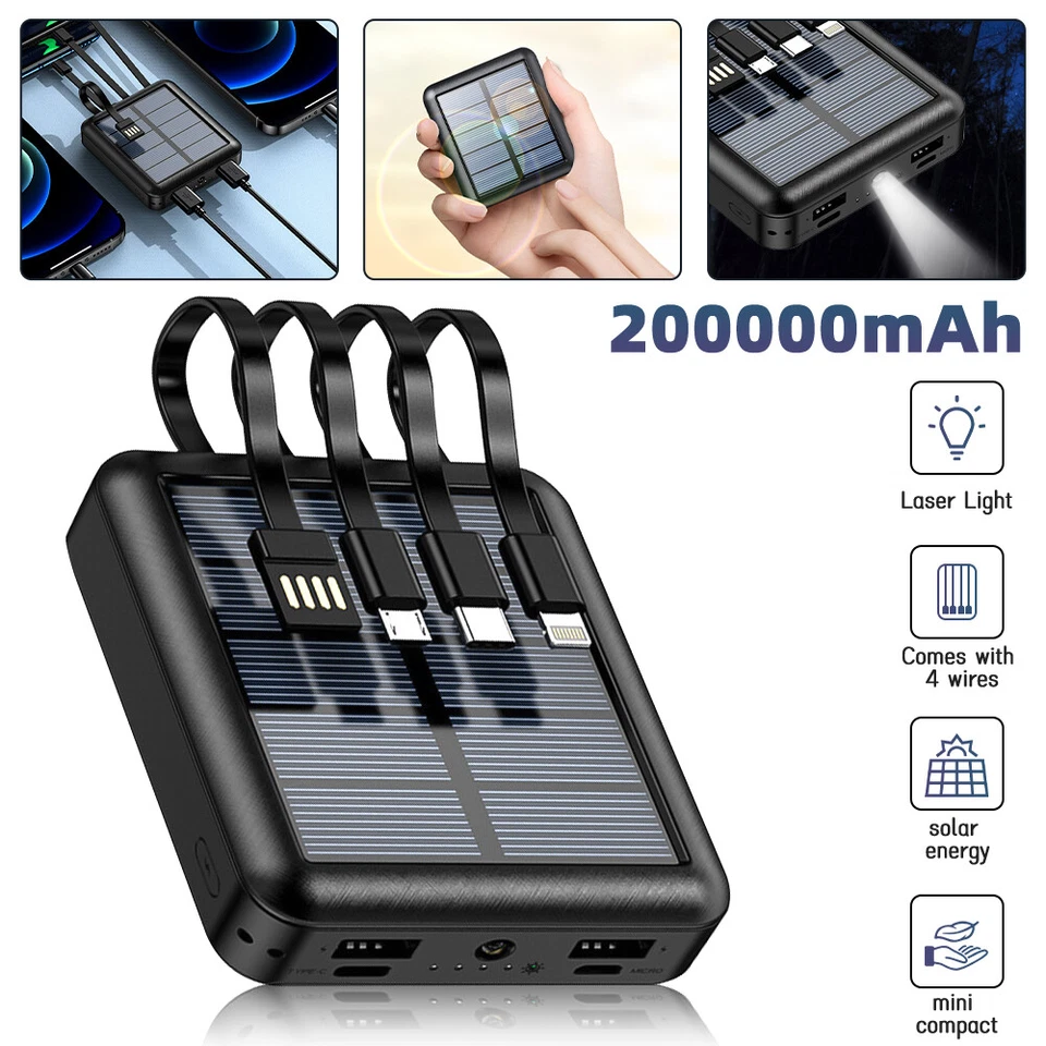 50000mAh Portable Power Bank Backup External Battery 120W Fast Charger for Phone - Image 3 of 4