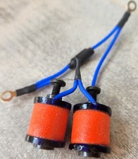 1" 8-32 Tattoo Machine Parts Coils 8 Wrap Deep Blue Washers Orange Neon Blue