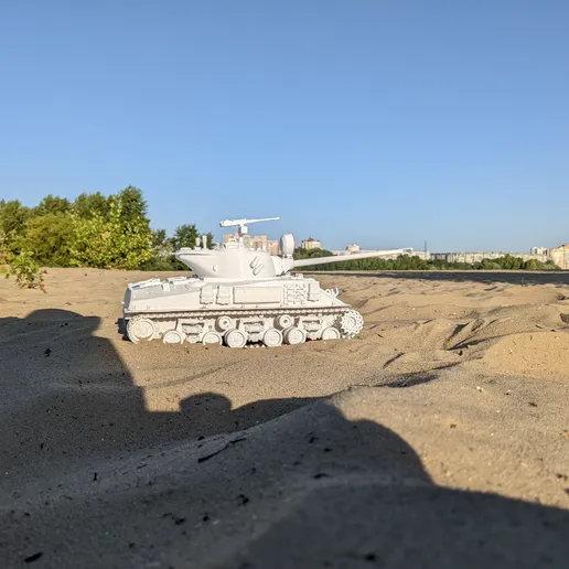 1/16 3d printed RC tank Israeli M-50/M-51 
