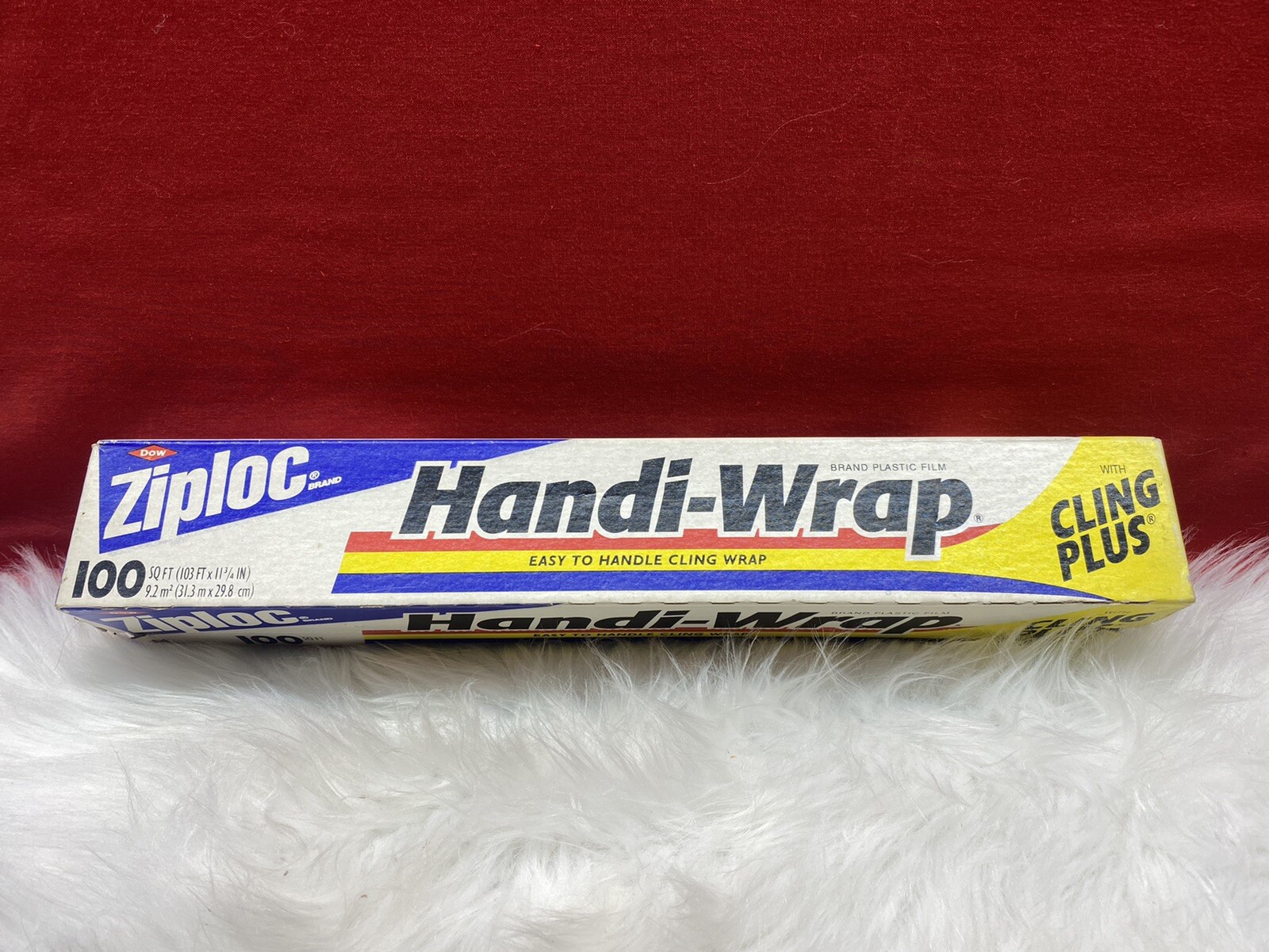 Vintage “1997” Dow Ziploc HandiWrap Plastic Film w/Cling Plus 100