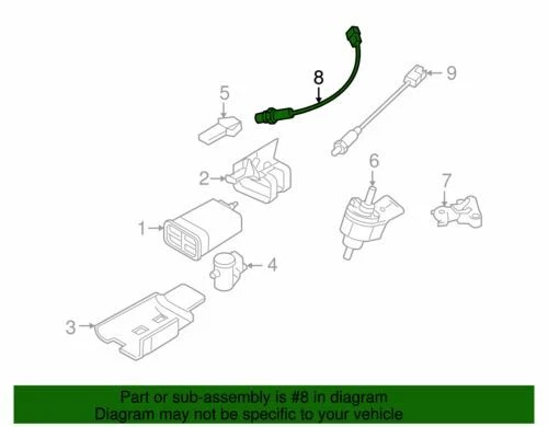 正品通用 2009 - 2011 雪佛兰庞蒂亚克 G3 前上 O2 氧气传感器 96951465 — 第 2/2 张图片