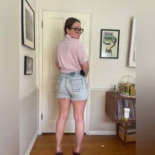 80s Vintage Light Wash Levi  s Cut off Jean Shorts