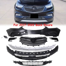 Front Bumper Cover w/Fog Lights Cover Grille Assembly For 2017-2022 Buick Encore