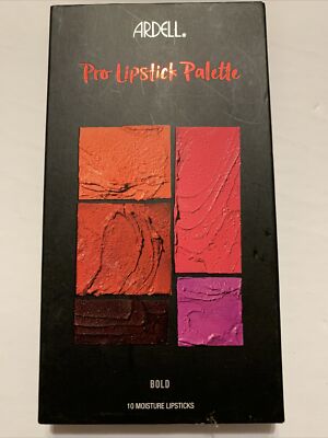 Ardell Pro Lipstick Palette 10 Moisture Lipsticks  Bold  05253