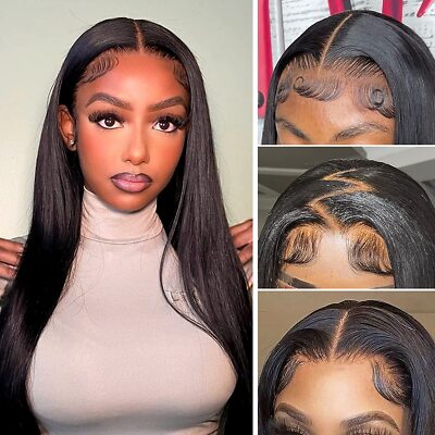 5*5 Lace Wear and Go Glueless Wig Straight unprocessed 100 Human Hair black