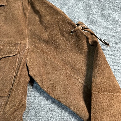 Outer Edge Jacket Womens Medium Brown Leather Full Zip Pockets Outdoor Coat - Picture 11 of 13