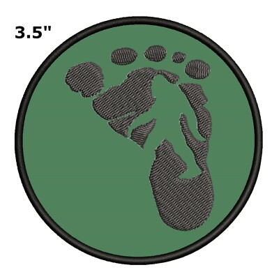 Bigfoot Lives Patch Embroidered Iron-On Cryptid Applique Legend Myth Folklore