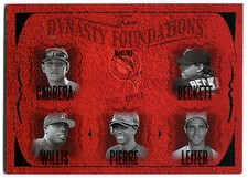 2005 Flair Dynasty Foundations Gold MIGUEL CABRERA Josh Beckett WILLIS Rare #/93