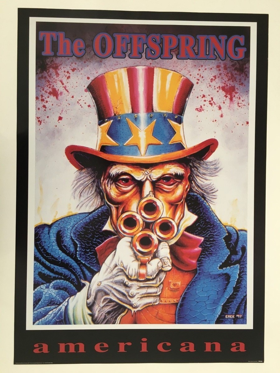THE OFFSPRING,AMERICANA,DESIGNED BY EMEK,RARE AUTHENTIC 1990's