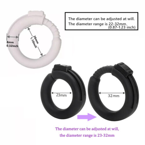 Delay Ejaculation Adjustable Penis Rings Erection Enhancer Sexy Toys Stretchy 、 - Picture 2 of 13