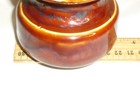 Vintage Ceramic Brown Glazed Electrical Insulator Mushroom 3.25" across Threaded — photo 4