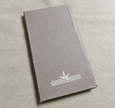 Lucien Rochat Vintage Dokumentenmappe Halter in Karton grau 80er Jahre gut