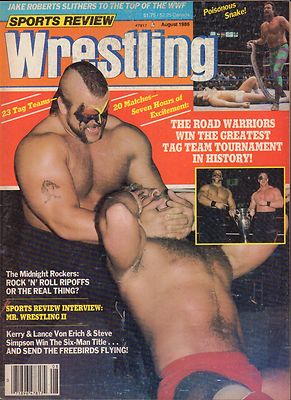 スポーツ THE ROAD WARRIORS Sports Review Wrestling August 1986 The Road Warriors 110916DBE | eBay