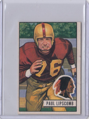 1951 Bowman #71 Paul Lipscomb RC Ex-Mint  Trimmed Set Break