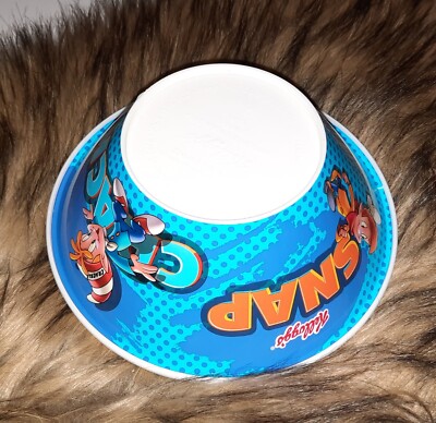 Nice/New Collectible Kellogg's SNAP, CRACKLE, & POP 12 0z. Plastic Cereal Bowl