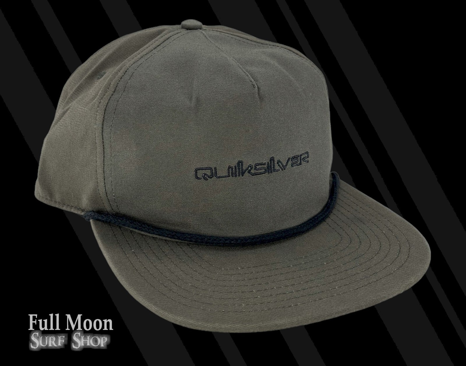 New Quiksilver The Draw Rope Relaxed Mens Snapback Hat Cap