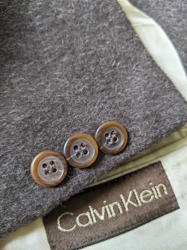 calvin klein camel hair coat