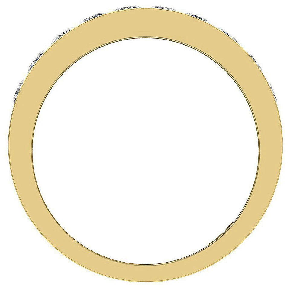 Stackable Engagement Ring SI1 G 0.75 Carat Round Cut Diamond 14K Yellow Gold - Image 2 of 4