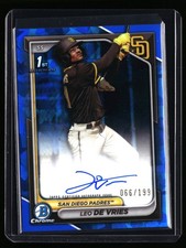 2024 Bowman Chrome Leo De Vries Sapphire Auto #66/199