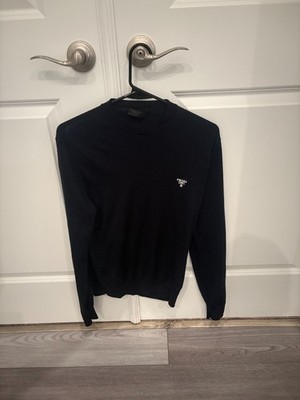 authentic dark blue Prada long sleeve t-shirt