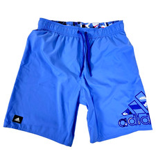 Adidas Men's Size XL CLX Classic Swim Shorts 8" Trunks Blue Fusion HT2140 AD2
