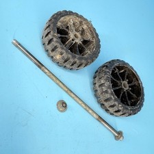 Tonka Snorkel Fire Truck Wheels Tires Axle Hubcaps Orig VTG Replacement