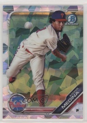 2019 Bowman Chrome Prospects Atomic Refractor Adonis Medina #BCP-29 pn8
