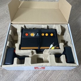 Atari Flashback 4 Classic Console 2 Wireless Controllers 75 Games w Box & Poster