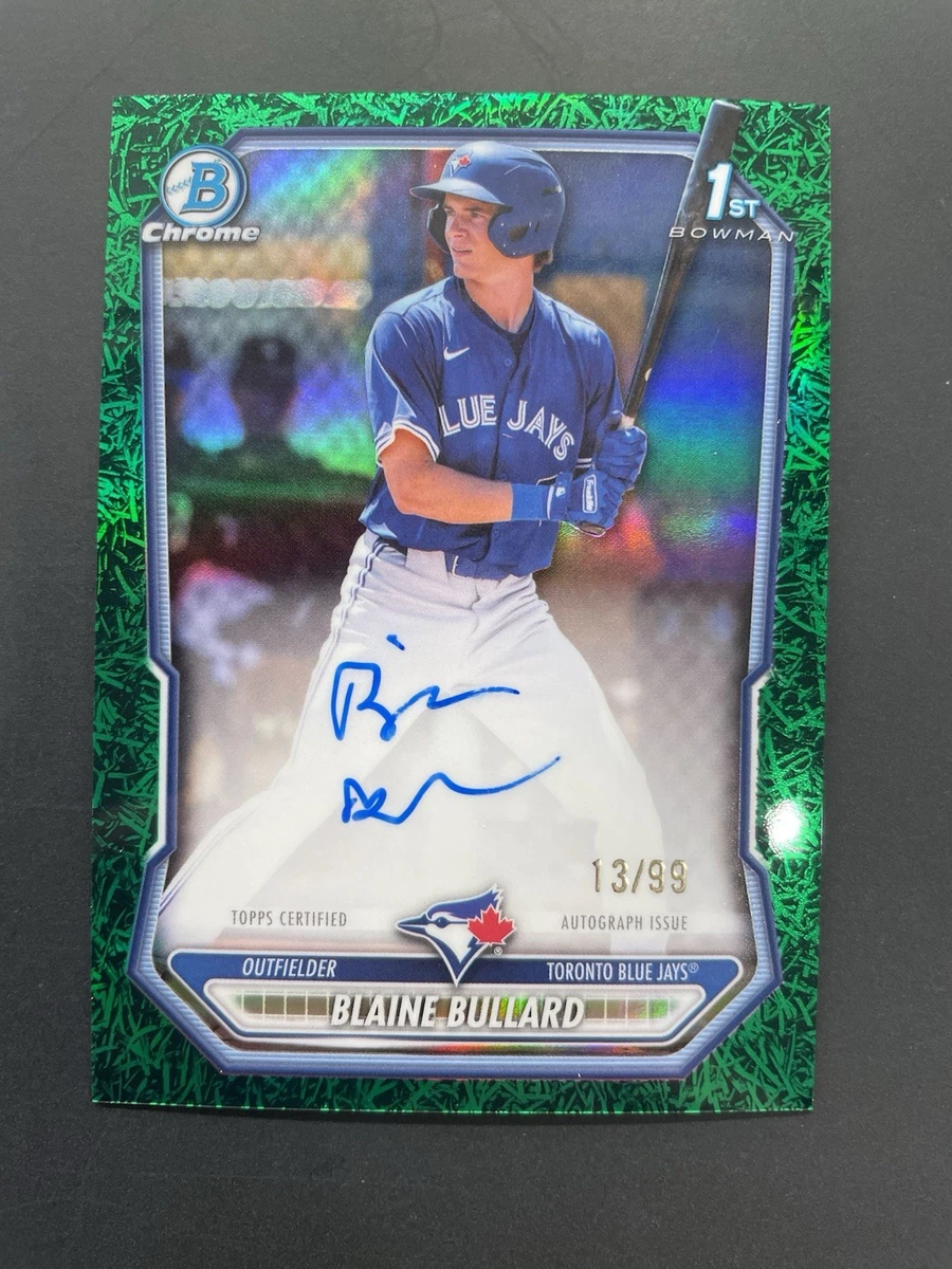 チャップマン ボウマンオート リフラクター Bowman Toronto Blue Jays Baseball Autographed Sports Trading Cards