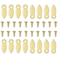 100Pcs Picture Frame Backing Clips with 100Pcs Screws for Hanging Picture, Gold