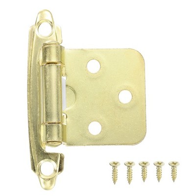 1/2 ''Overlay Schrank Scharniere 30Pcs Flush Mount Schrank Tür Scharniere Messing