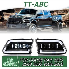 Pair Led Drl Headlight For 2009-2018 Dodge Ram 150025003500 Start Up Animation Pair Led Drl Headlight For 2009-2018 Dodge Ram 150025003500 Start Up Animation