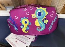 Puddle Jumper Child Basic Life Vest Purple Seahorse Swim Safety Ages 3 33-55 lbs